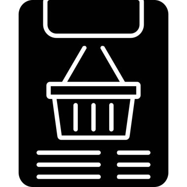 Alışveriş arabası simgesi, vektör illüstrasyonu