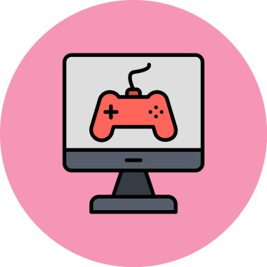 Bilgisayar. Web simgesi basit illüstrasyon