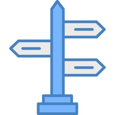 ok yönü konumu simgesi - taslak biçimi