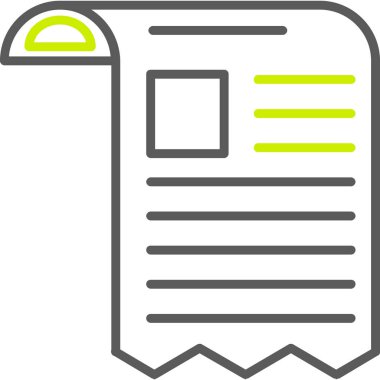 Belge. Web simgesi basit illüstrasyon