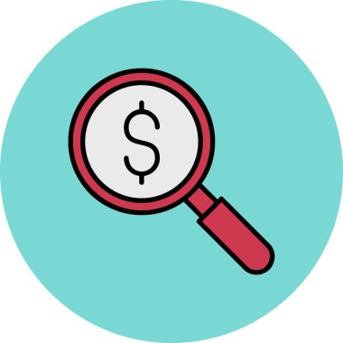 Arama simgesi vektör illüstrasyonu