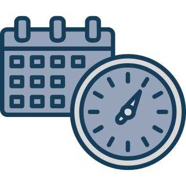 Takvim simgesi, vektör, illüstrasyon tasarımı