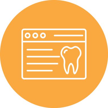 Modern b 'nin vektör illüstrasyonu diş simgesinden yoksun