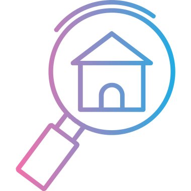 ev arama simgesi vektör illüstrasyon tasarımı