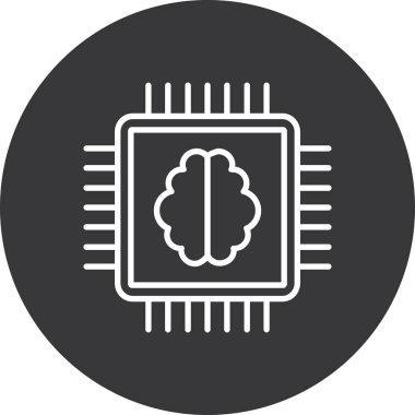 Soyut arkaplanda beyin simgesi izole edildi