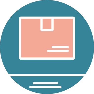 bilgisayar monitörü web simgesi, basit vektör illüstrasyonu
