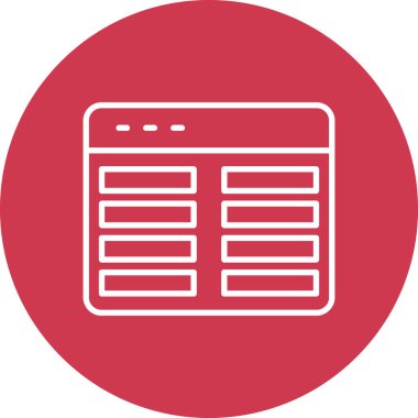 vektör lcd simgesi illüstrasyonu