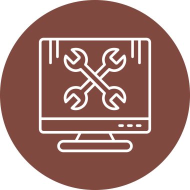 Seo simgesinin vektör illüstrasyonu