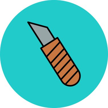 Kalem. Web simgesi basit illüstrasyon