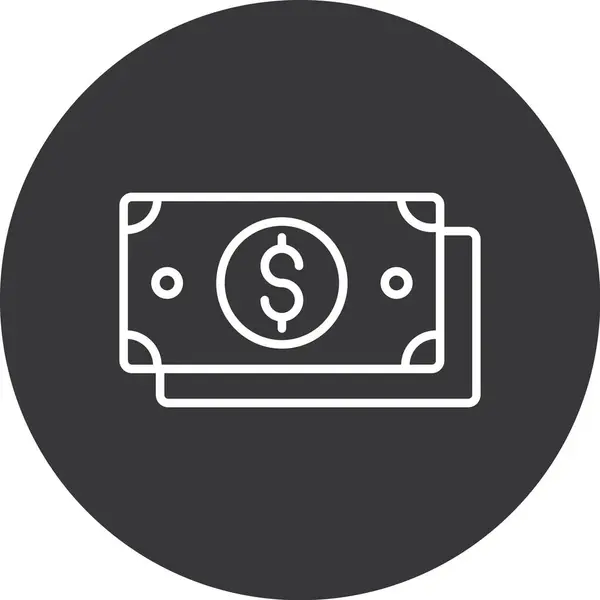 Projeniz için vektör dolar simgesi