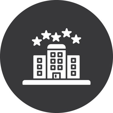 Otel simgesi vektör illüstrasyonu