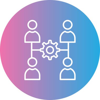 insanlar simge vektör illüstrasyonu