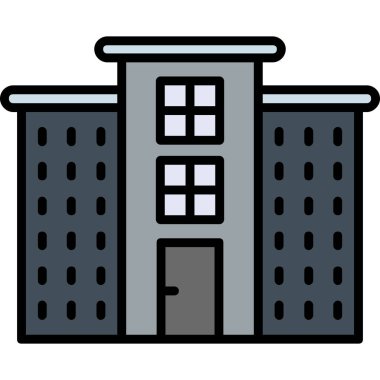 Otel simgesi vektör illüstrasyonu