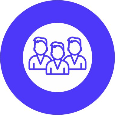 İnsanların ikon, işaret, insan konseptinin vektör illüstrasyonu