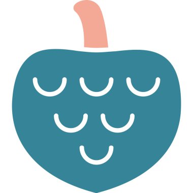 elma ikonu vektör illüstrasyonu