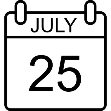 Takvim simgesi tasarımı, vektör illüstrasyonu