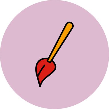 kürek simgesi vektör illüstrasyonu