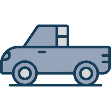 - Araba. Web simgesi basit illüstrasyon