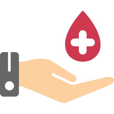 Kan bağışı ikonu. vektör illüstrasyonu