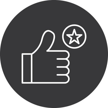 reyting ikonu. Basit tasarım vektörü simgesi.