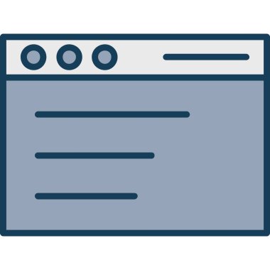 Tarayıcı pencere simgesi düz biçimli