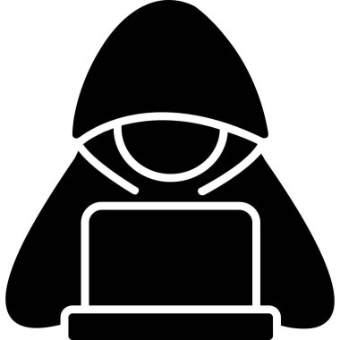 Hacker hacker simgesi sağlam biçimli