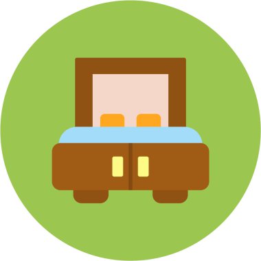 Bir araba simgesinin vektör illüstrasyonu