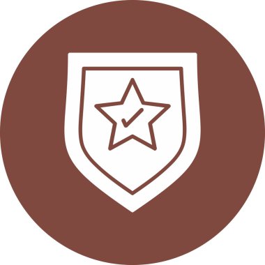 Bir yıldız simgesinin vektör illüstrasyonu