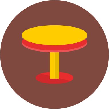 Masa. Web simgesi basit illüstrasyon