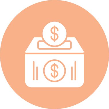 Para için. Web simgesi basit illüstrasyon