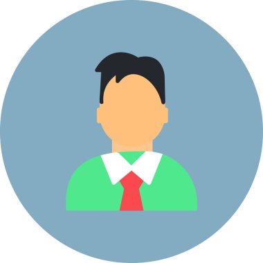 avatar erkek kullanıcı simgesi düz biçimli