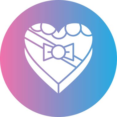 Kalp ikonu vektör illüstrasyonu