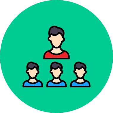 insanlar web simgesi, vektör illüstrasyonu