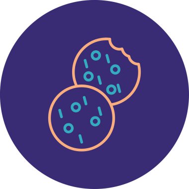 Modern yiyecek simgesinin vektör çizimi