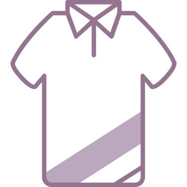 Bir gömlek simgesinin vektör illüstrasyonu