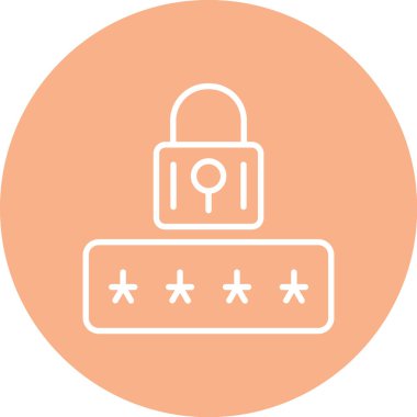 ikon vektör illüstrasyonunu kilitle