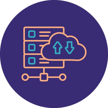 Modern simgenin vektör illüstrasyonu