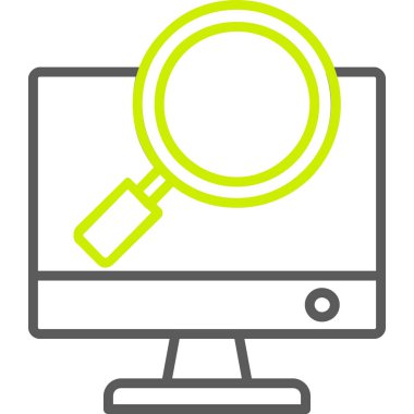 Ara. Web simgesi basit illüstrasyon