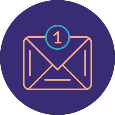 E- posta simgesi vektör illüstrasyonu