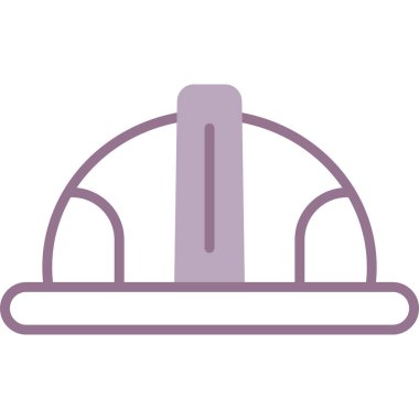 Miğfer. Web simgesi basit illüstrasyon