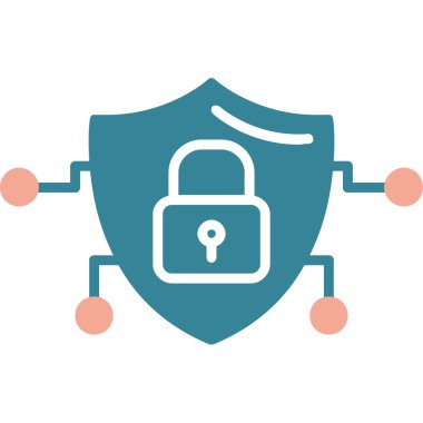 Kilit. Web simgesi basit illüstrasyon