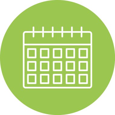 Takvim. Web simgesi basit illüstrasyon