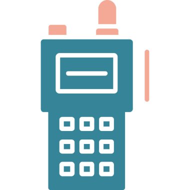 Telefon simgesinin vektör illüstrasyonu