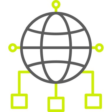 genel internet vektör simgesi