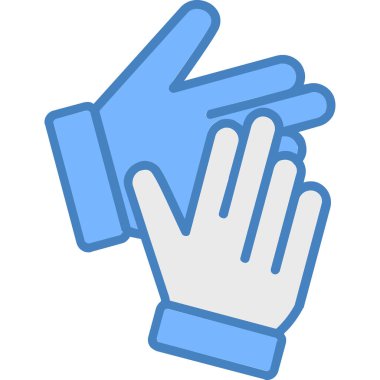 Eldivenli el, vektör çizimi