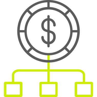 dolar işareti olan para ağacı