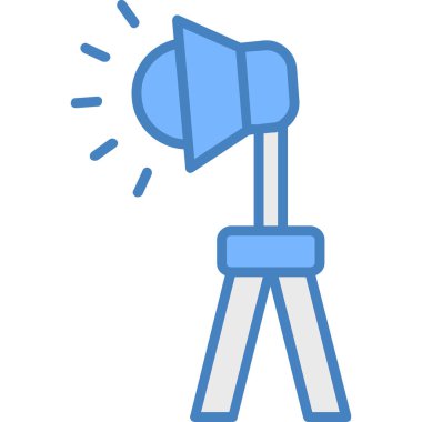 Teleskop. Web simgesi basit illüstrasyon