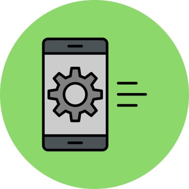 cep telefonu ikonu vektör illüstrasyonu