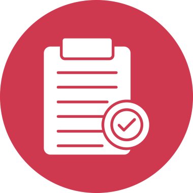 Kontrol listesi. Web simgesi vektör illüstrasyonu