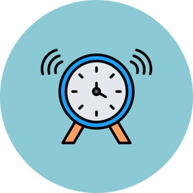 Saat simgesi, vektör illüstrasyon tasarımı